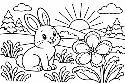 Desenho para colorir: Manhã de geada
