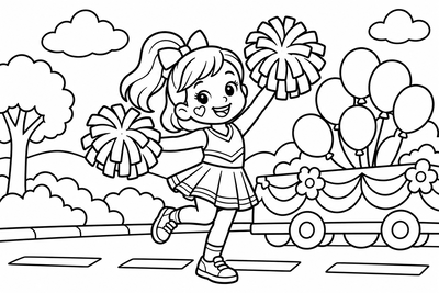 Desenho para colorir: Menina de rosto pintado
