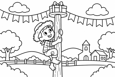 Desenho para colorir: Pau de sebo
