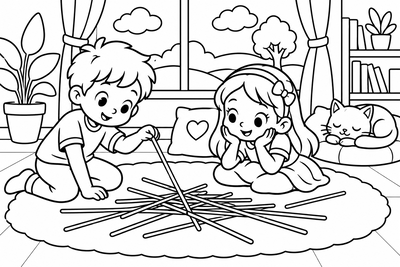 Desenho para colorir: Pega-varetas